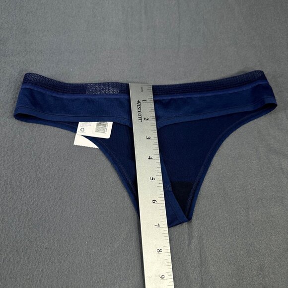 Jockey Women's Size Medium 6 Panty Thong Smooth And Shine Blue New With Tags - Picture 10 of 10